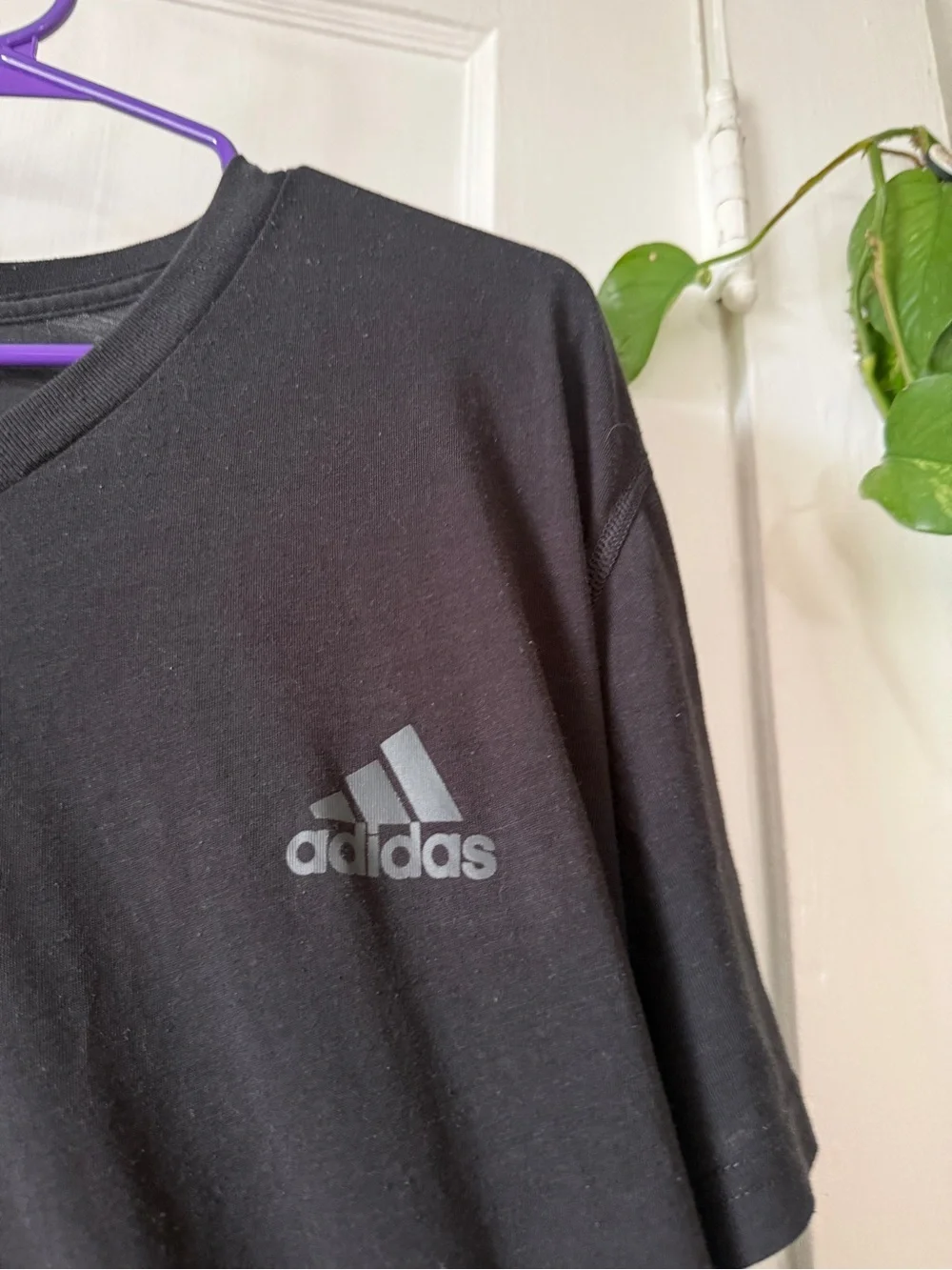adidas Men’s Black V-Neck Athletic Tee ultimate 2.0